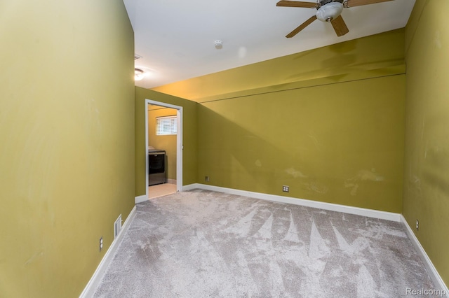 2624 Lynch, Highland, MI 48357 - empty room with carpet flooring, ceiling fan, and a smoke detector