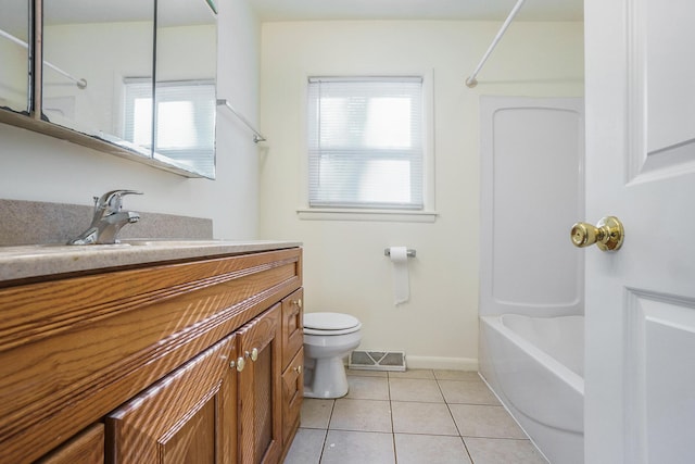1315 Sutherland Ave, Kalamazoo, MI 49006 - full bath with vanity, shower / bathtub combination, and tile patterned flooring