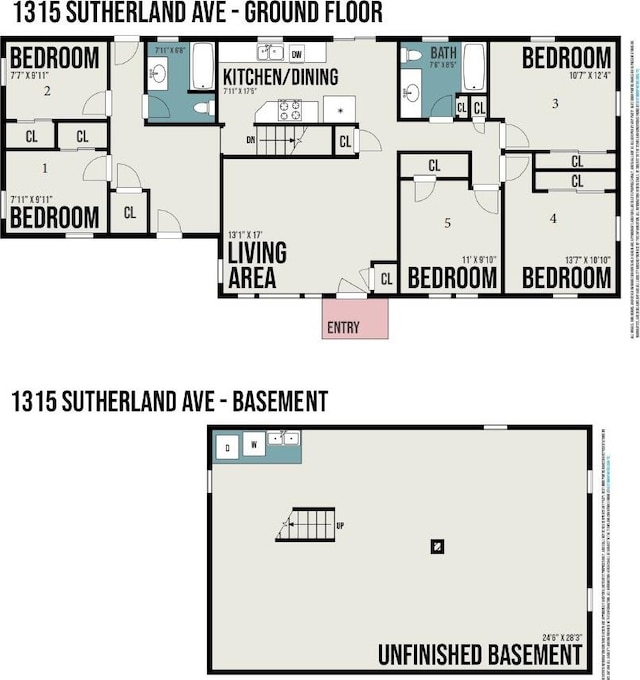 1315 Sutherland Ave, Kalamazoo, MI 49006 - view of room layout