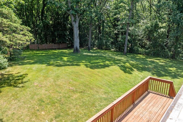 2360 Montclair Ave NW, Walker, MI 49544 - view of yard featuring a wooden deck