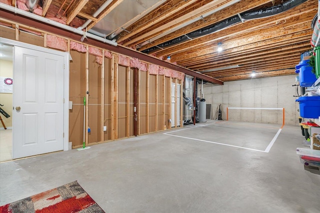 7520 Haflinger Cir, Kalamazoo, MI 49009 - unfinished basement with gas water heater