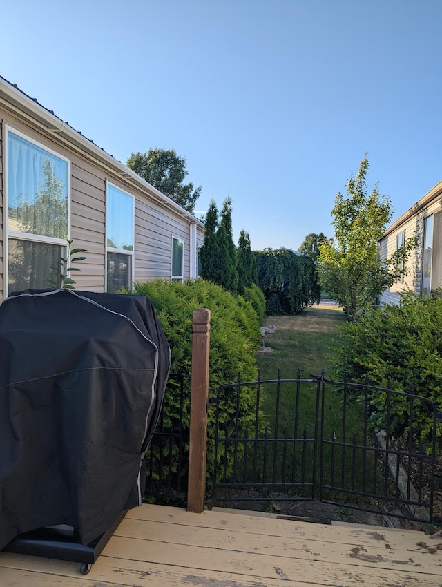 1310 Windridge Ln, Fremont, MI 49412 - deck with area for grilling