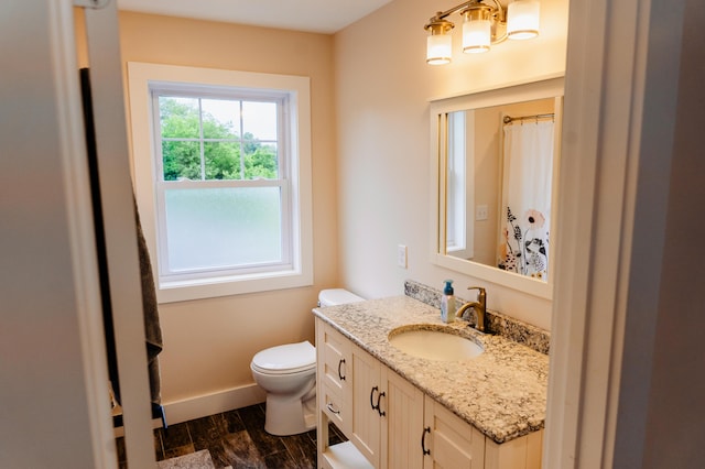 2634 Fitzgerald Ave, Fremont, MI 49412 - bathroom with vanity and a shower with shower curtain