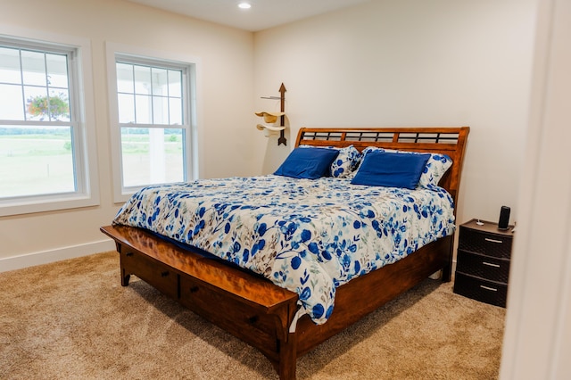 2634 Fitzgerald Ave, Fremont, MI 49412 - carpeted bedroom with baseboards and recessed lighting