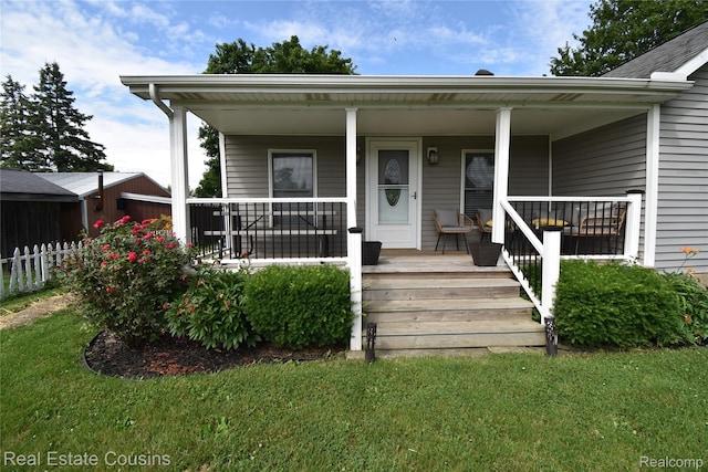 116 Park St, Gaines, MI 48436 - view of front of home featuring a porch