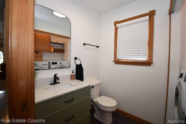 116 Park St, Gaines, MI 48436 - bathroom with vanity and separate washer and dryer