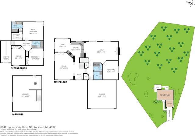 6641 Laguna Vista Dr NE, Rockford, MI 49341 - view of floor plan / room layout