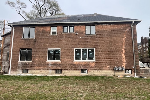 3742 W Grand St, Detroit, MI 48238 - back of property featuring a lawn and brick siding
