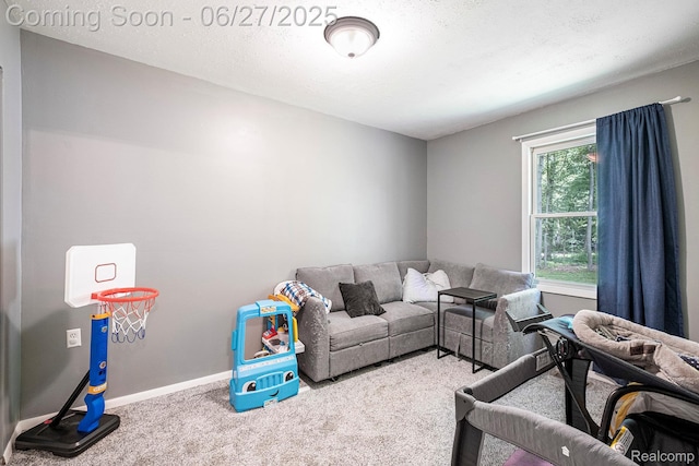 15375 Murray Rd, Byron, MI 48418 - carpeted living area featuring baseboards