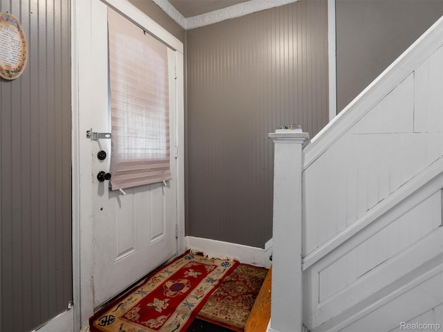 7420 Coolidge, Center Line, MI 48015 - entrance foyer featuring baseboards and stairs