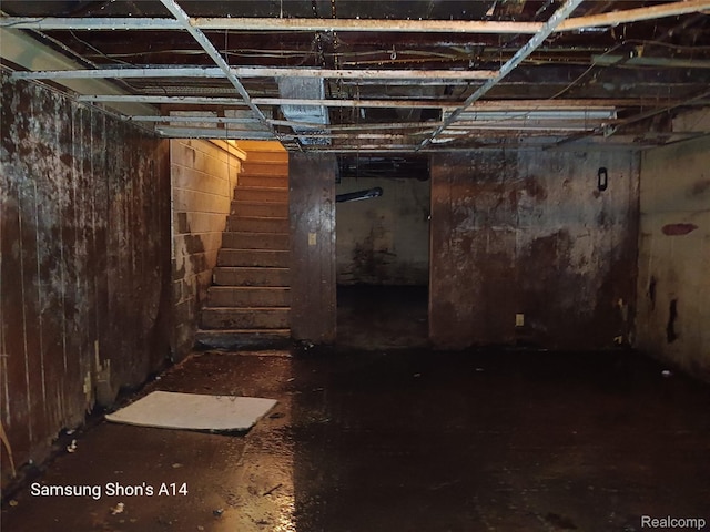 3375 Jacque St, Flint, MI 48532 - view of unfinished below grade area