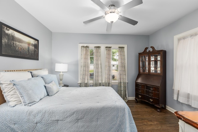 2013 Duiker Ave NE, Grand Rapids, MI 49505 - bedroom with dark wood finished floors and ceiling fan