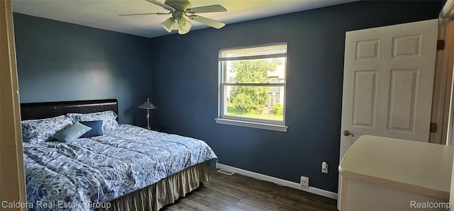 38478 Draper Ln, Westland, MI 48186 - bedroom with wood finished floors and ceiling fan