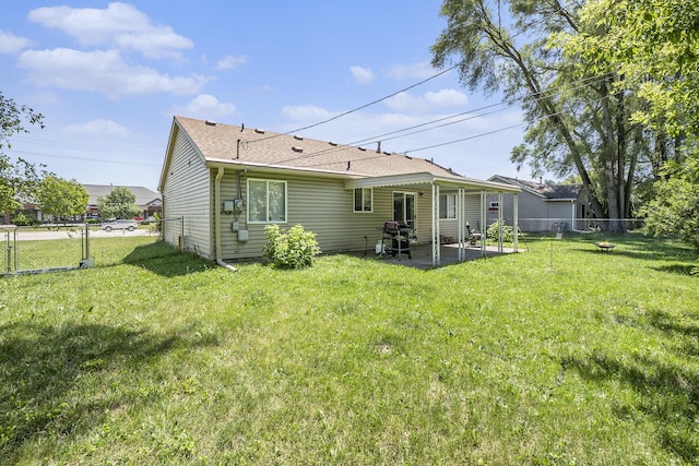 46317 Dequindre Rd, Rochester Hills, MI 48307 - rear view of house featuring a patio area, a fenced backyard, and a shingled roof