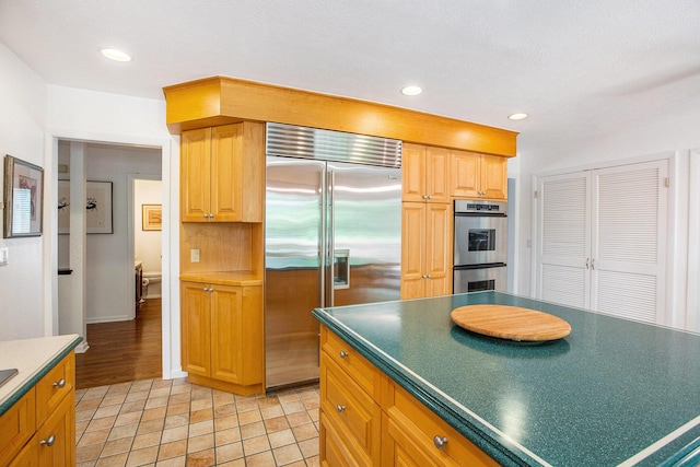3924 Penberton Dr, Ann Arbor, MI 48105 - kitchen with stainless steel appliances, recessed lighting, and dark countertops