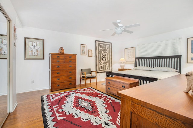 3924 Penberton Dr, Ann Arbor, MI 48105 - bedroom with wood finished floors and ceiling fan