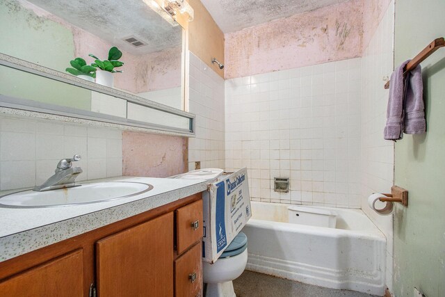 1209 Mohawk Ln, Saint Joseph, MI 49085 - full bathroom with vanity, shower / washtub combination, and tasteful backsplash