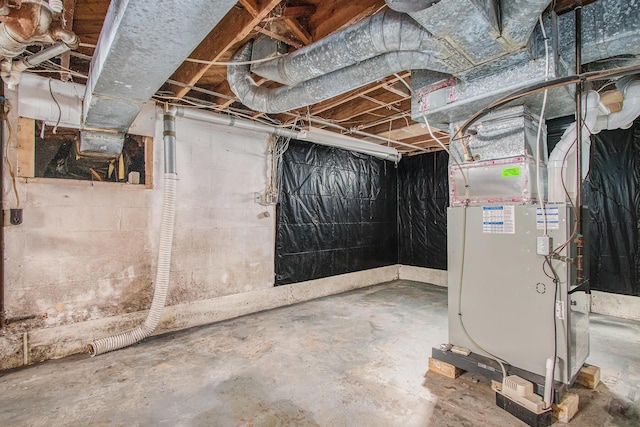 1209 Mohawk Ln, Saint Joseph, MI 49085 - unfinished below grade area featuring heating unit
