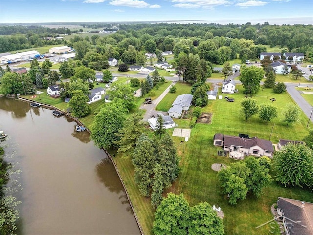 534 S Main St, Au Gres, MI 48703 - aerial overview of property's location with a large body of water