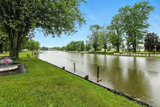 534 S Main St, Au Gres, MI 48703 - water view with a boat dock