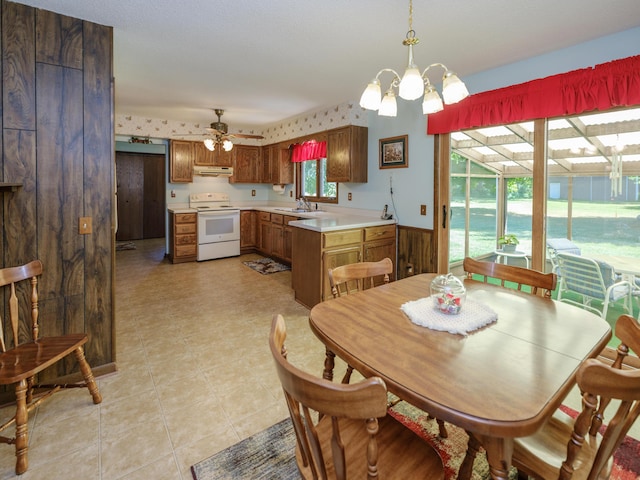 461 19th St, Otsego, MI 49078 - dining room featuring a ceiling fan