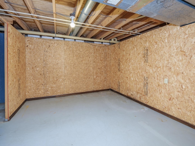 461 19th St, Otsego, MI 49078 - unfinished below grade area with baseboards