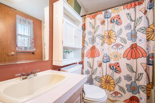 1950 S 13th, Niles, MI 49120 - full bath with a textured ceiling, vanity, and a shower with curtain