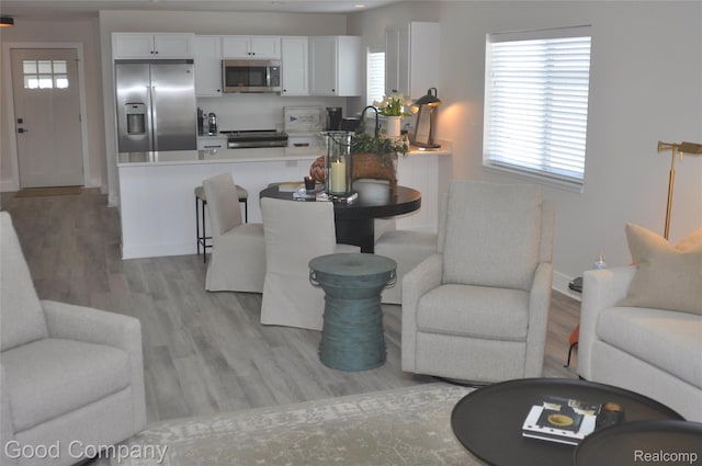 1530 Parmenter Ct Unit 18, Petoskey, MI 49770 - living area with light wood-style flooring and baseboards