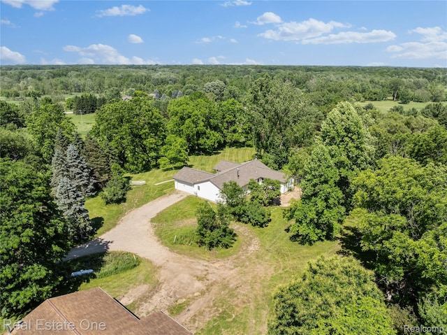 3225 W Marr Rd, Howell, MI 48855 - view of subject property with a heavily wooded area