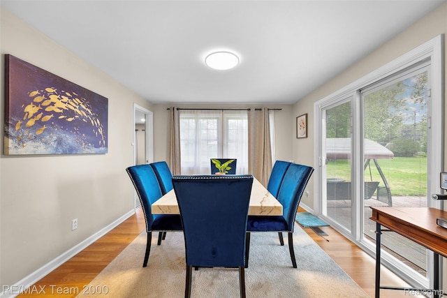 30695 Lyndon St, Livonia, MI 48154 - dining space featuring wood finished floors and baseboards