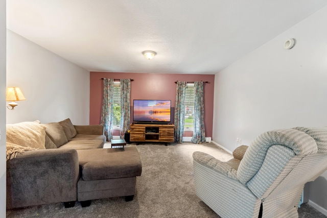 9719 King Rd, Spring Arbor, MI 49283 - carpeted living room with baseboards