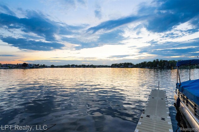 328 S Broadway St, Lake Orion, MI 48362 - dock area featuring a water view
