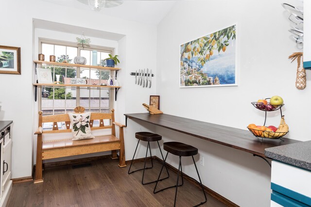 30921 Lee Frank Ln, Madison Heights, MI 48071 - dining area with dark wood finished floors and baseboards