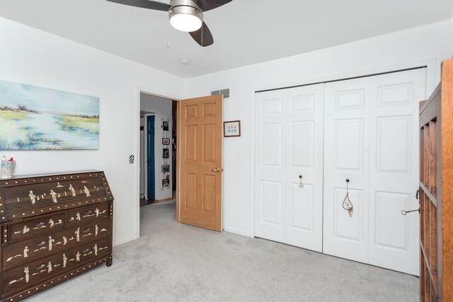 30921 Lee Frank Ln, Madison Heights, MI 48071 - bedroom featuring carpet floors, a closet, and a ceiling fan