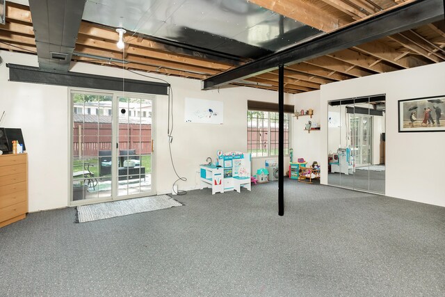 30921 Lee Frank Ln, Madison Heights, MI 48071 - below grade area with carpet floors
