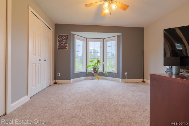 14607 Stratford, Shelby Twp, MI 48315 - bedroom with carpet, a closet, and a ceiling fan