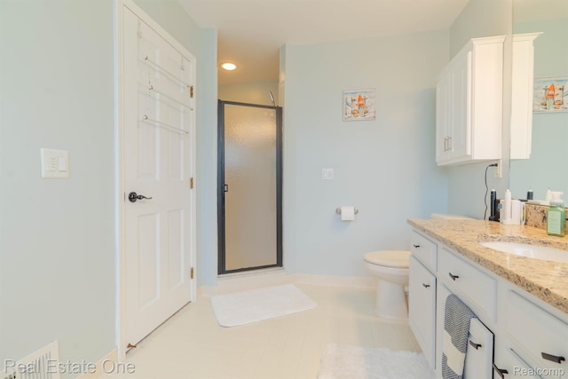 14607 Stratford, Shelby Twp, MI 48315 - bathroom with a shower stall, vanity, and recessed lighting