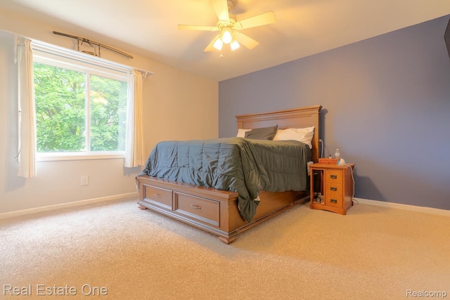 14607 Stratford, Shelby Twp, MI 48315 - bedroom with carpet flooring and a ceiling fan