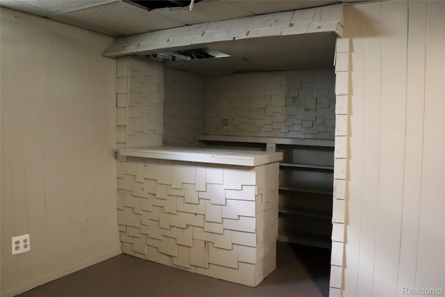 329 Bede St, Otisville, MI 48507 - finished below grade area featuring wooden walls