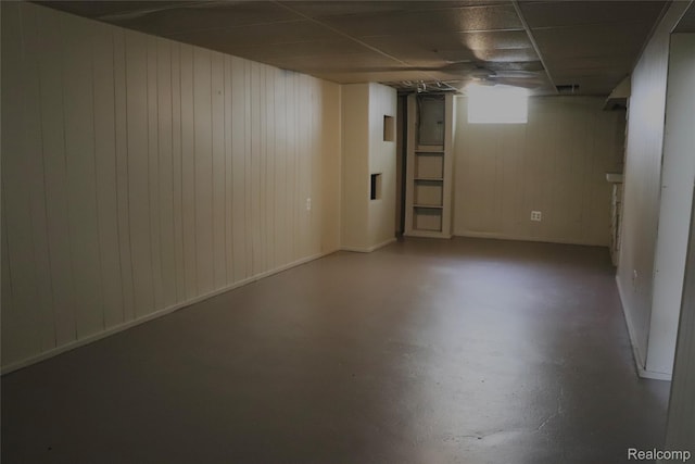 329 Bede St, Otisville, MI 48507 - below grade area with wood walls