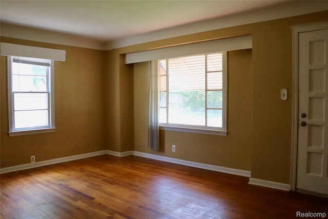329 Bede St, Otisville, MI 48507 - empty room with plenty of natural light and wood finished floors