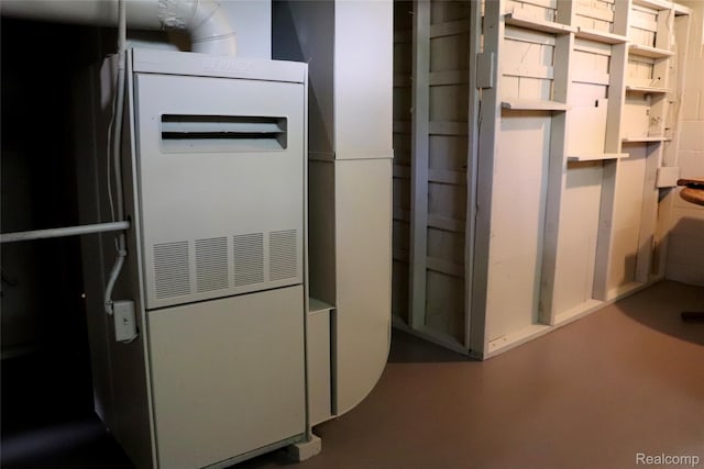329 Bede St, Otisville, MI 48507 - utility room featuring heating unit