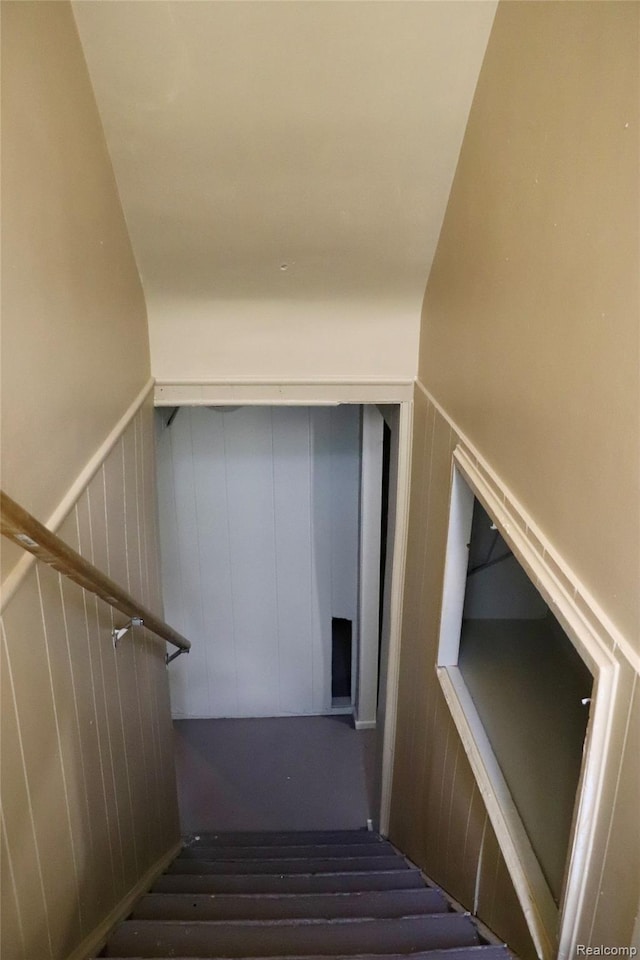329 Bede St, Otisville, MI 48507 - staircase with a decorative wall and wainscoting