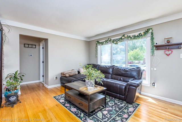 32204 Leelane, Farmington, MI 48336 - living area with healthy amount of natural light and wood finished floors