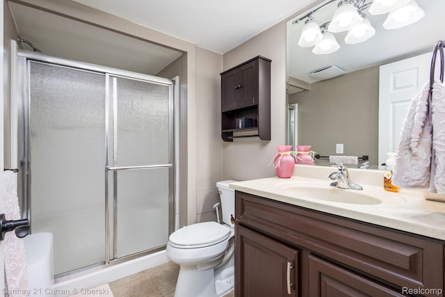 32204 Leelane, Farmington, MI 48336 - full bath with vanity, a shower stall, and tile patterned floors