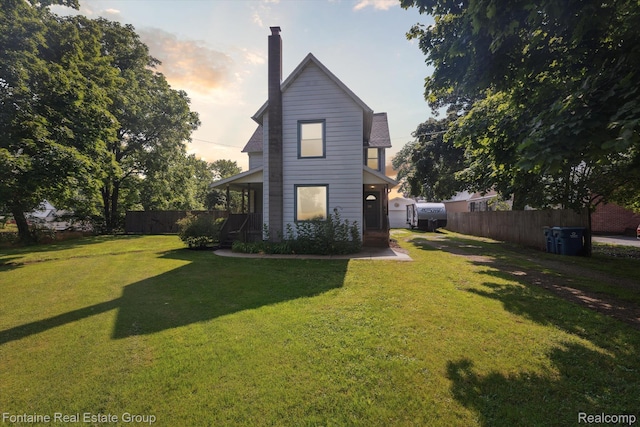 1 Grand Blvd, Battle Creek, MI 49015 - back of property featuring a chimney