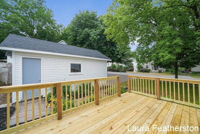 1119 White Ave NW, Grand Rapids, MI 49504 - view of wooden deck