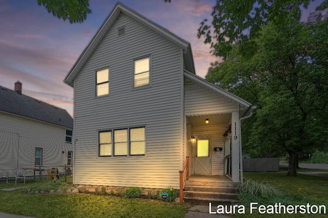 1119 White Ave NW, Grand Rapids, MI 49504 - view of back of property at dusk
