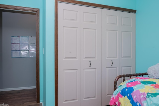279 Ardelean Dr, Owosso, MI 48867 - bedroom featuring a closet and wood finished floors