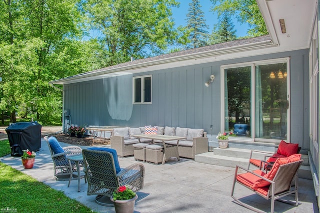 279 Ardelean Dr, Owosso, MI 48867 - view of patio / terrace featuring outdoor lounge area and grilling area